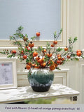 Holly Vase Ornament Artificial Flowers For Floral Arrangements Decor Item