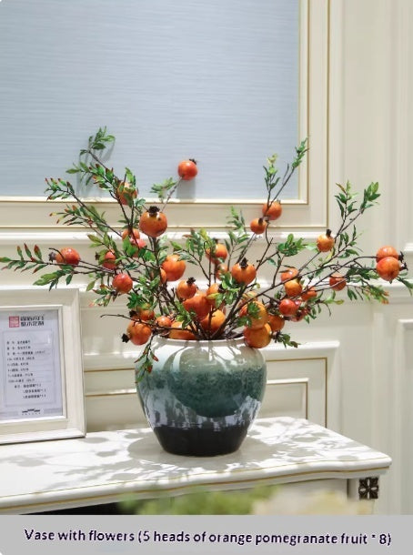 Holly Vase Ornament Artificial Flowers For Floral Arrangements Decor Item