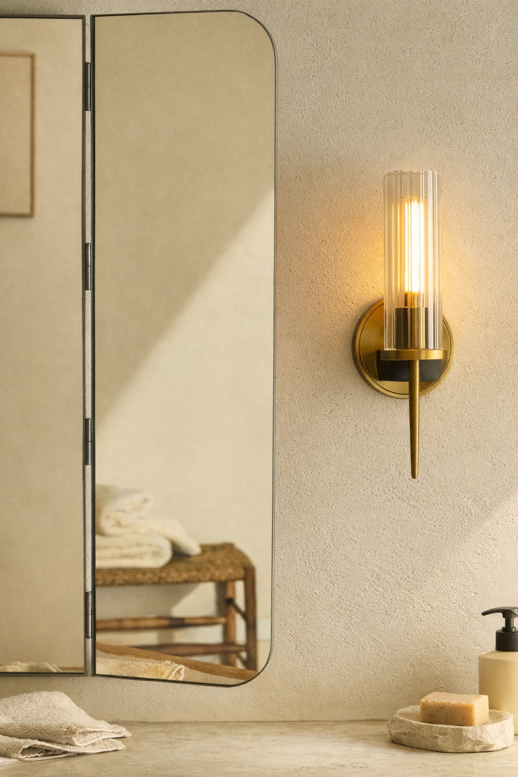 Modern Copper Wall Light