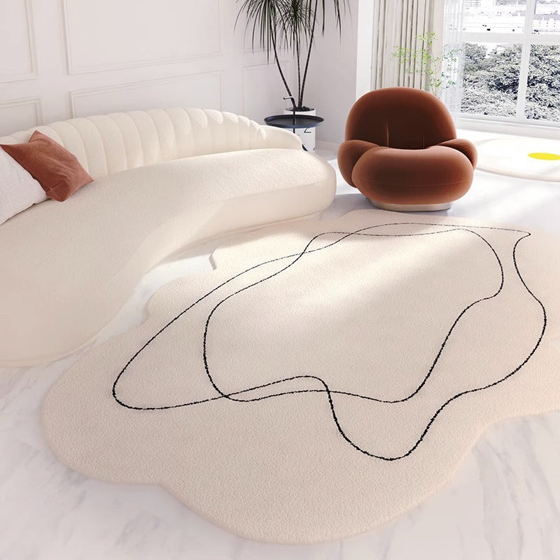 Soft Cream Japanese Carpet